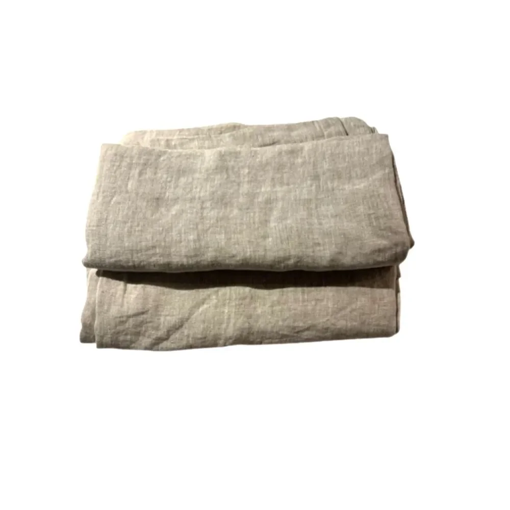Quince European Linen Pillowcase Set King Sand